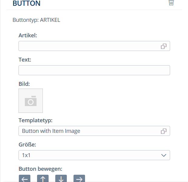 Item Button Properties