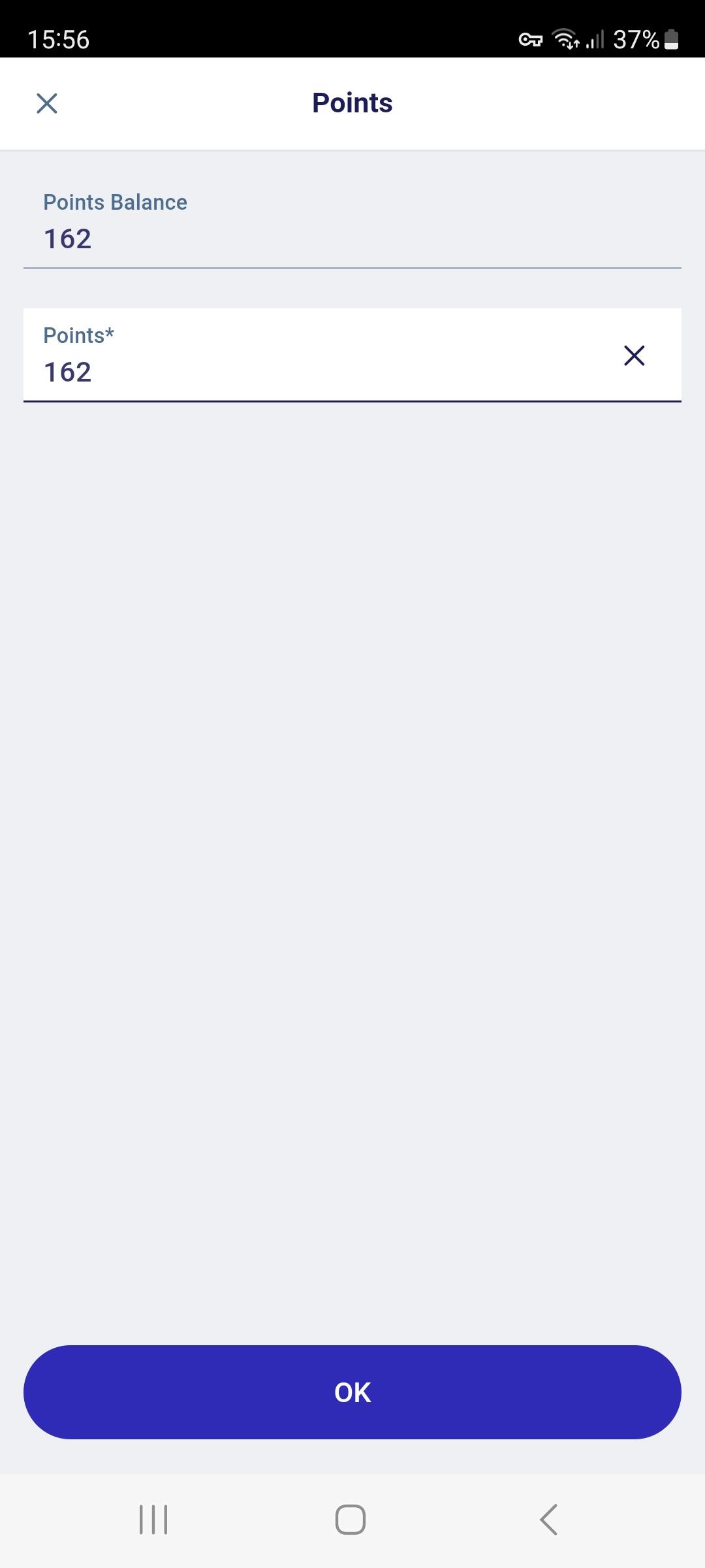 MPOS Size S - Points Balance