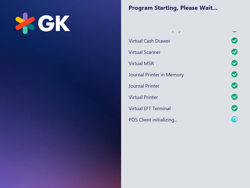 OPOS - Program Start