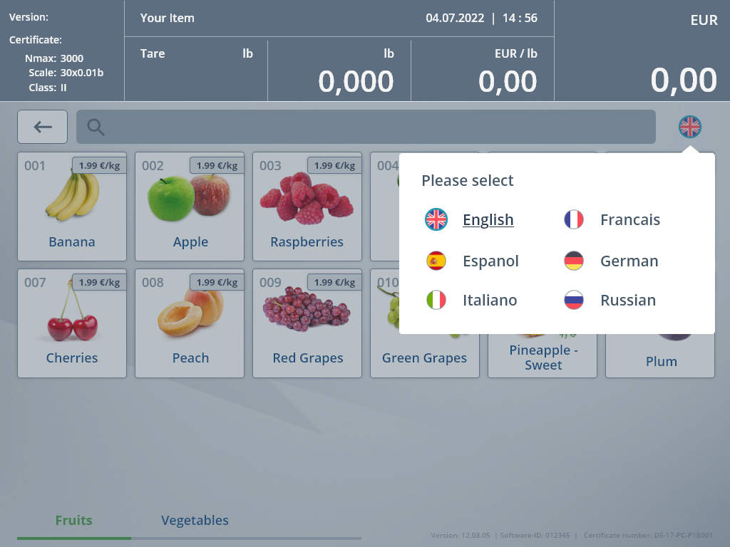 Self Service Scale - Languages