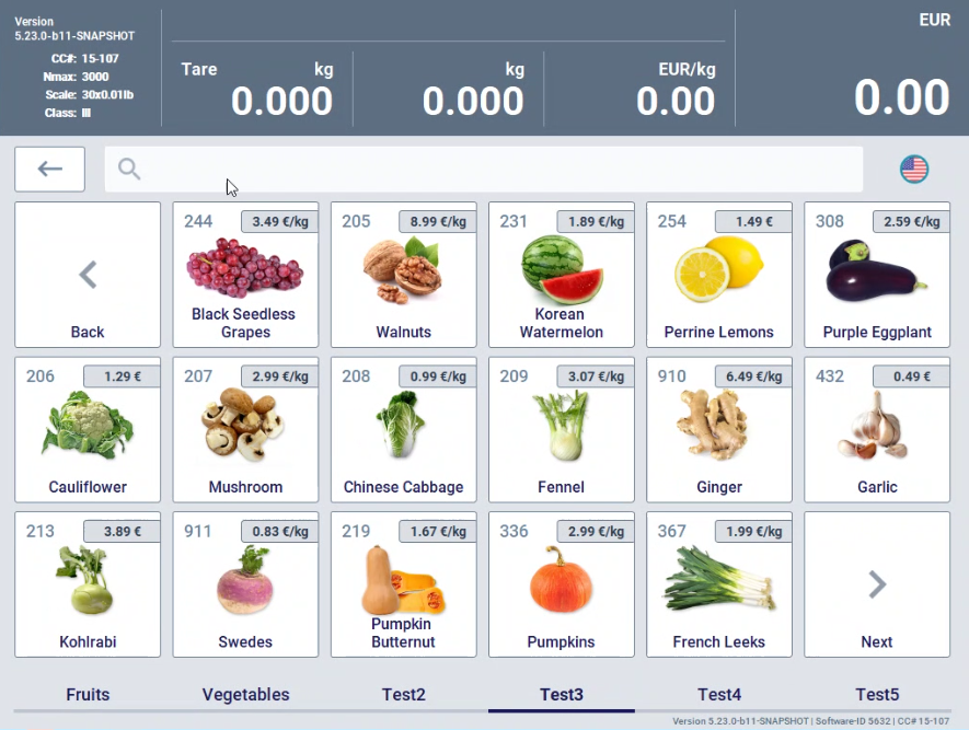 Self Service Scale - Entry via Tableau Screen
