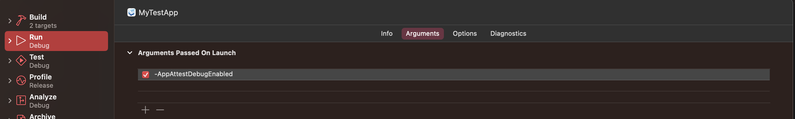 Required Launch Argument