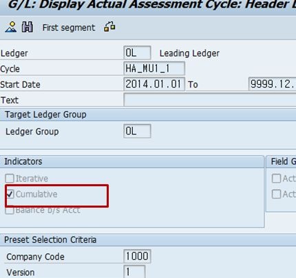 新総勘定元帳配分 - 累積処理 | SAP Help Portal