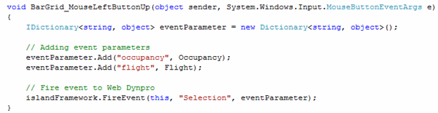 Beispiel für das Auslösen eines Ereignisses mit Parameter in Microsoft Silverlight