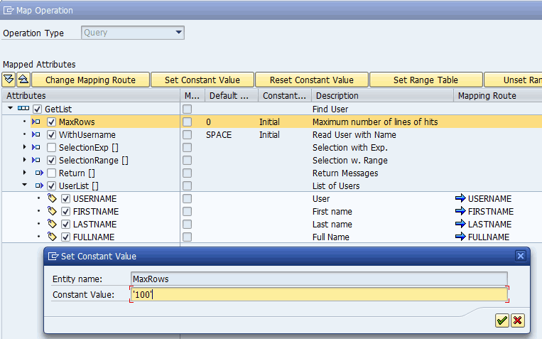 Set a constant value for an attribute