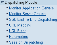 Dispatching Module Menü