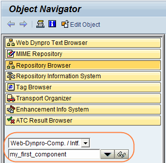 Einstieg in den Web Dynpro Explorer
