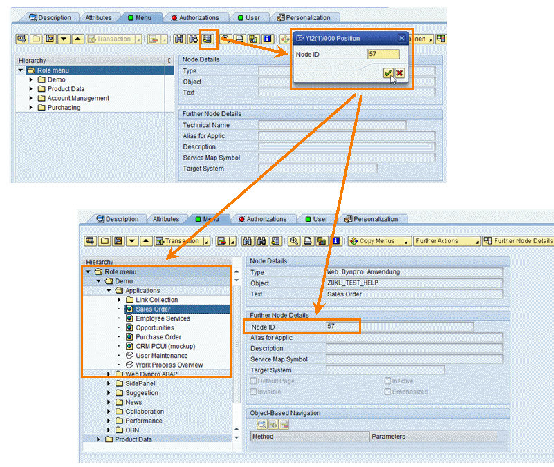 Position on Node ID 57