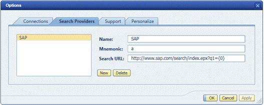 Example of Search Providers