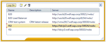 Example of system selection