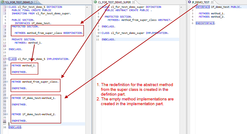Adding empty method stubs of unimplemented methods in a class Adding empty method stubs of unimplemented methods in a class