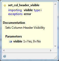 Displaying the most relevant source code details in the code element information popup