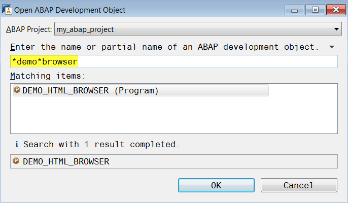 Dialog for system-wide search using Ctrl + Shift + A