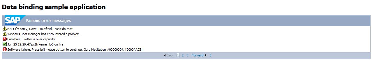 SAPUI5 List Binding