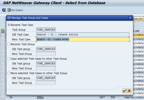 Manage Test Group and Cases