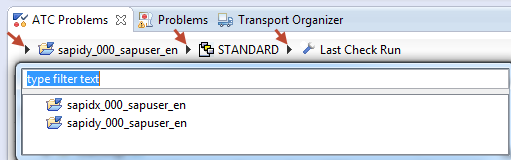 Using a filter for projects