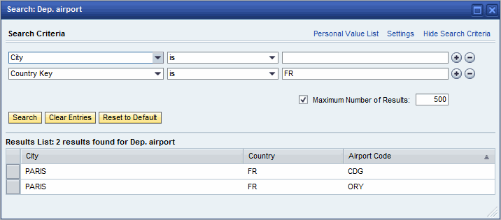 Example of a Search Help