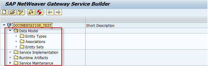 Tree view in the Service Builder displaying project structure