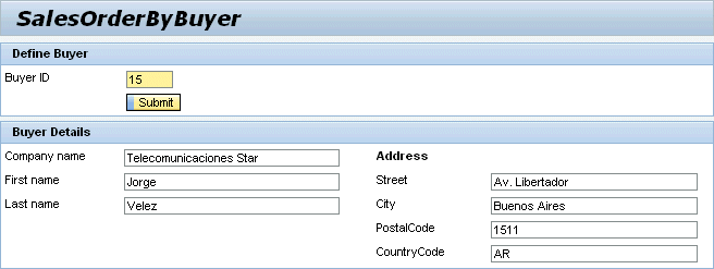 Sales Order By Buyer Application