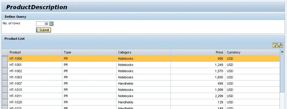 Product Information Application 