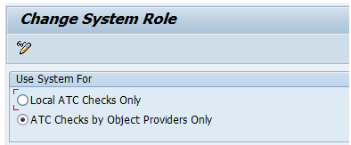 Setting system role for using Object Providers (in remote ATC scenario)