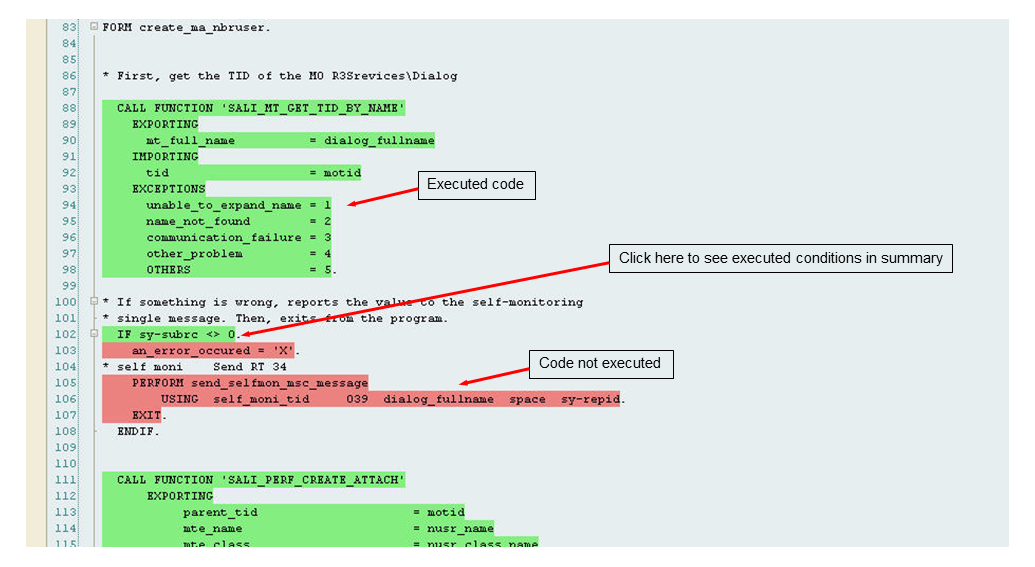 Code Coverage in ABAP Source Code