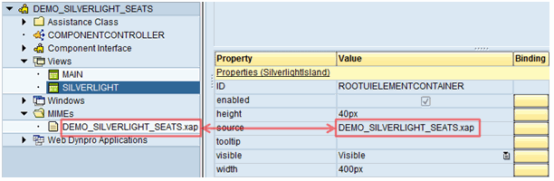 Example of the source Property