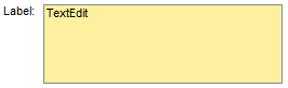 Example of a TextEdit with Label