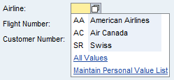 Example of a Personal Value List with Three Values