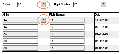 Input help XFOs outside and in a table