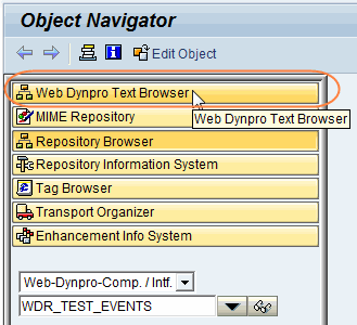 Web Dynpro Text Browser