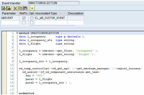 Example of Event Handling