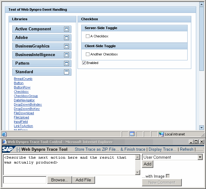 WDR_TEST_EVENTS and Shift+Ctrl+Alt+C