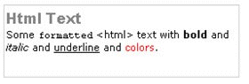 HTML Text