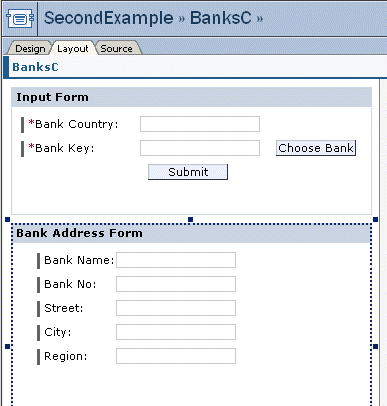 Banks Popup - Layout