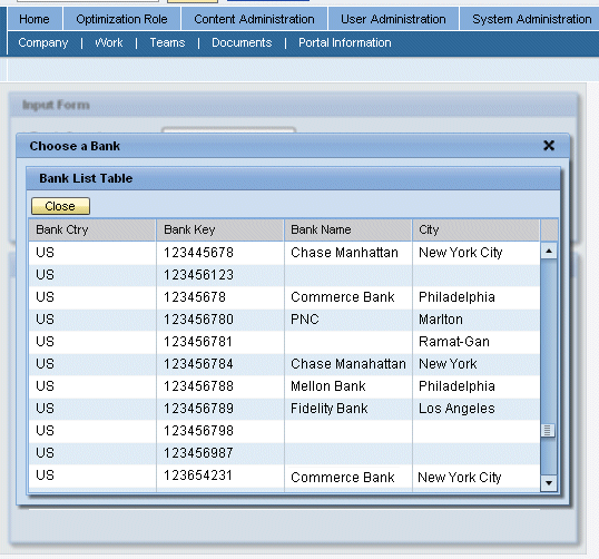 Banks Popup - Runtime