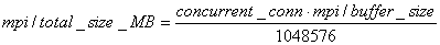 MPI Size