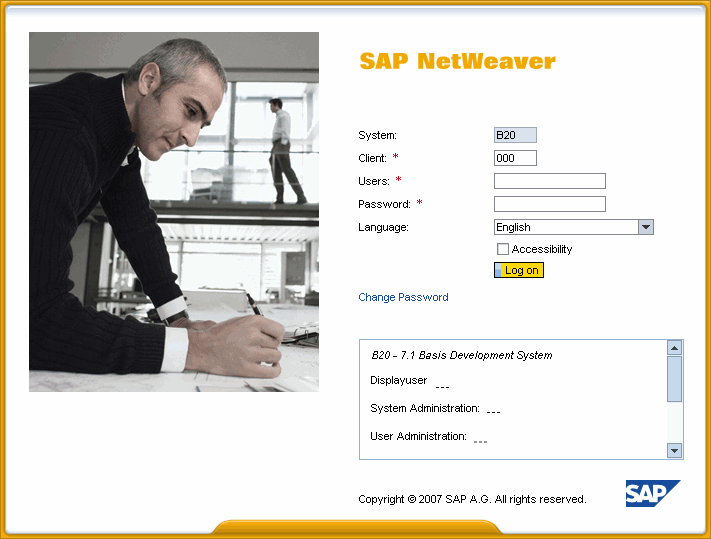 Logon Screen Example