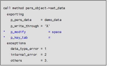 Writing Data with the ABAP Object
