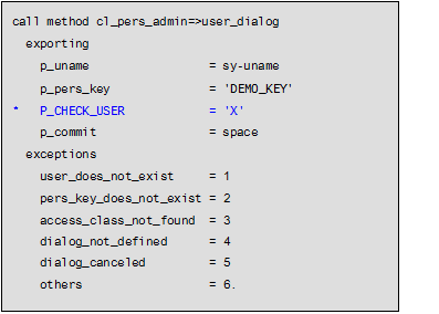 Calling a Dialog for General Storage