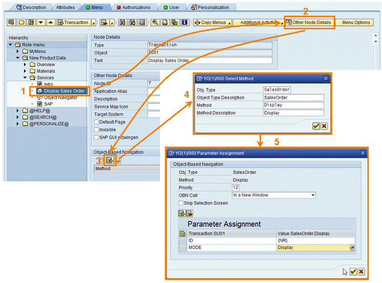 OBN maintenance in PFCG