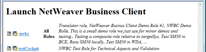 Example of transaction NWBC